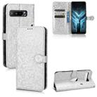 For Asus ROG Phone 3 Strix / ROG Phone 3 Honeycomb Dot Texture Leather Phone Case(Silver) - 1