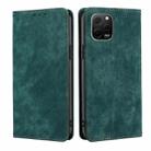 For Huawei nova Y61 RFID Anti-theft Brush Magnetic Leather Phone Case(Green) - 1