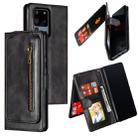 For Galaxy S20 Ultra Nine Card Zipper Bag Horizontal Flip Leather Case With Holder & Card Slots & Photo Frame & Wallet(Black) - 1