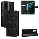 For TCL Stylus 5G Honeycomb Dot Texture Leather Phone Case(Black) - 1