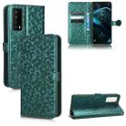 For TCL Stylus 5G Honeycomb Dot Texture Leather Phone Case(Green) - 1