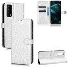 For TCL Stylus 5G Honeycomb Dot Texture Leather Phone Case(Silver) - 1