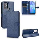 For TCL 30 SE Honeycomb Dot Texture Leather Phone Case(Blue) - 1