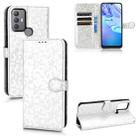 For TCL 30 SE Honeycomb Dot Texture Leather Phone Case(Silver) - 1