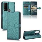 For TCL 30V 5G Honeycomb Dot Texture Leather Phone Case(Green) - 1