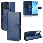 For TCL 20B Honeycomb Dot Texture Leather Phone Case(Blue) - 1