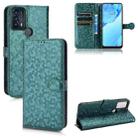 For TCL 20B Honeycomb Dot Texture Leather Phone Case(Green) - 1