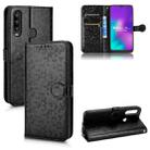 For TCL L10 Pro Honeycomb Dot Texture Leather Phone Case(Black) - 1