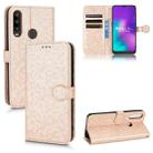 For TCL L10 Pro Honeycomb Dot Texture Leather Phone Case(Gold) - 1