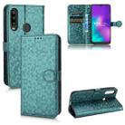 For TCL L10 Pro Honeycomb Dot Texture Leather Phone Case(Green) - 1