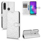 For TCL L10 Pro Honeycomb Dot Texture Leather Phone Case(Silver) - 1