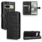 For Google Pixel 7 Honeycomb Dot Texture Leather Phone Case(Black) - 1