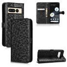 For Google Pixel 7 Pro Honeycomb Dot Texture Leather Phone Case(Black) - 1