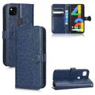 For Google Pixel 4a Honeycomb Dot Texture Leather Phone Case(Blue) - 1