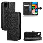 For Google Pixel 4a 5G Honeycomb Dot Texture Leather Phone Case(Black) - 1