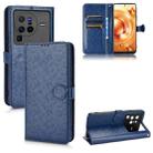 For vivo X80 Pro Honeycomb Dot Texture Leather Phone Case(Blue) - 1