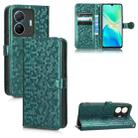 For vivo S15e 5G Honeycomb Dot Texture Leather Phone Case(Green) - 1