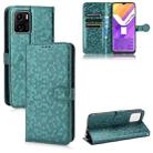 For vivo Y15s Honeycomb Dot Texture Leather Phone Case(Green) - 1