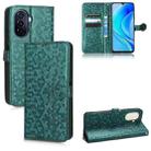 For Huawei nova Y70 / nova Y70 Plus Honeycomb Dot Texture Leather Phone Case(Green) - 1