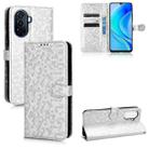 For Huawei nova Y70 / nova Y70 Plus Honeycomb Dot Texture Leather Phone Case(Silver) - 1