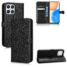 For Honor X8 Honeycomb Dot Texture Leather Phone Case(Black) - 1