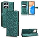 For Honor X8 Honeycomb Dot Texture Leather Phone Case(Green) - 1