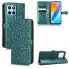 For Honor X8 5G Honeycomb Dot Texture Leather Phone Case(Green) - 1