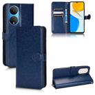 For Honor X7 Honeycomb Dot Texture Leather Phone Case(Blue) - 1