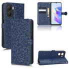 For Honor Play 40 Honeycomb Dot Texture Leather Phone Case(Blue) - 1