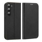 For Samsung Galaxy S23 5G DUX DUCIS Skin X2 Series Horizontal Flip Leather Phone Case(Black) - 1