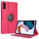 For Xiaomi Redmi Pad 10.61 360 Degree Rotation Litchi Texture Leather Tablet Case(Rose Red) - 1