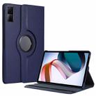 For Xiaomi Redmi Pad 10.61 360 Degree Rotation Litchi Texture Leather Tablet Case(Dark Blue) - 1