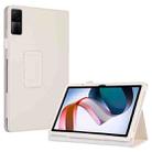 For Xiaomi Redmi Pad 10.61 Litchi Texture Leather Tablet Case with Holder(White) - 1