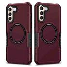 For Samsung Galaxy S21+ 5G MagSafe Shockproof Armor Phone Case(Wine Red) - 1