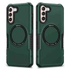 For Samsung Galaxy S21+ 5G MagSafe Shockproof Armor Phone Case(Dark Green) - 1