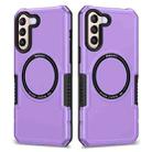 For Samsung Galaxy S21+ 5G MagSafe Shockproof Armor Phone Case(Purple) - 1