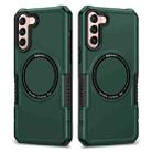 For Samsung Galaxy S22+ 5G MagSafe Shockproof Armor Phone Case(Dark Green) - 1