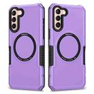 For Samsung Galaxy S22+ 5G MagSafe Shockproof Armor Phone Case(Purple) - 1