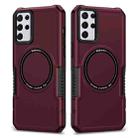 For Samsung Galaxy S23+ 5G MagSafe Shockproof Armor Phone Case(Wine Red) - 1