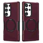 For Samsung Galaxy S23 Ultra 5G MagSafe Shockproof Armor Phone Case(Wine Red) - 1