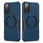 For Samsung Galaxy S20 FE MagSafe Shockproof Armor Phone Case(Dark Blue) - 1