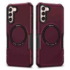 For Samsung Galaxy S21 5G MagSafe Shockproof Armor Phone Case(Wine Red) - 1