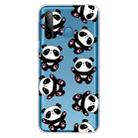 For Galaxy A11 / M11 Shockproof Painted Transparent TPU Protective Case(Hug Bear) - 1