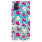 For Galaxy A31 Shockproof Painted Transparent TPU Protective Case(Strawberry Cake) - 1