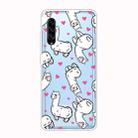 For Galaxy A90 5G Shockproof Painted Transparent TPU Protective Case(Alpaca) - 1