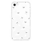 For iPhone SE 2022 / SE 2020 Shockproof Painted Transparent TPU Protective Case(White Sea Lion) - 1