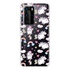For Huawei P40 Shockproof Painted Transparent TPU Protective Case(Horse) - 1
