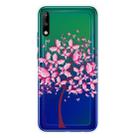 For Huawei P40 Lite E Shockproof Painted Transparent TPU Protective Case(Butterfly Tree) - 1