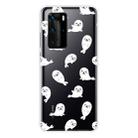 For Huawei P40 Pro Shockproof Painted Transparent TPU Protective Case(White Sea Lion) - 1