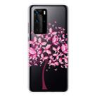 For Huawei P40 Pro Shockproof Painted Transparent TPU Protective Case(Butterfly Tree) - 1